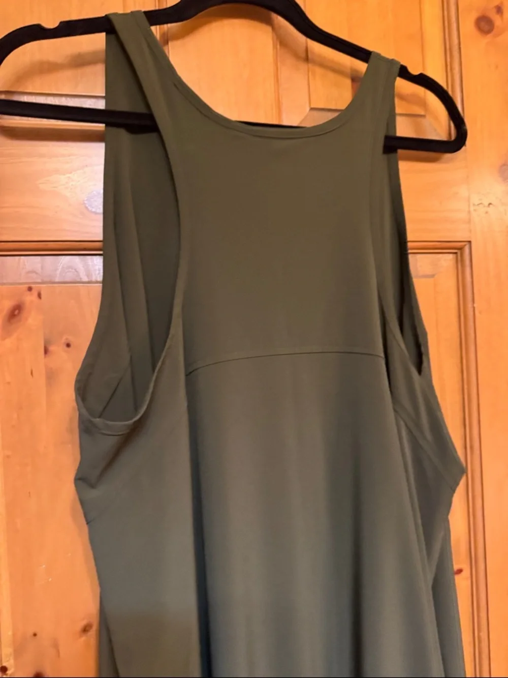Athleta Olive Green Sleeveless Maxi Tank Dress - Picture 2 of 4